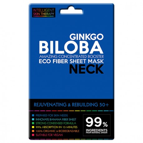 IST Máscara para cuello de fibras ECO, con GINGKO BILOBA