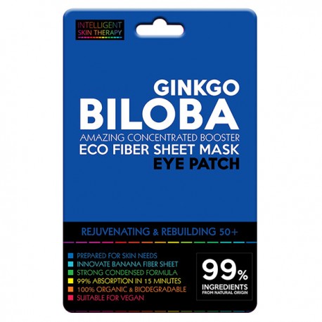 IST Parches para contorno de ojos de fibras ECO, con GINKGO BILOBA